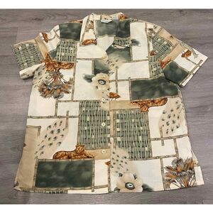 Women’s Alfred Dunner African Safari button down top 14